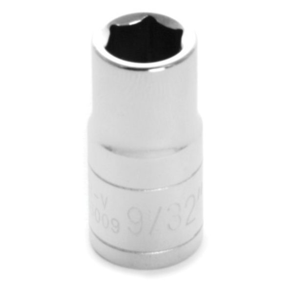 Performance Tool 1/4 In Dr. Socket 9/32 In, W36009 W36009